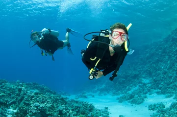 Rolgordijnen scuba divers © JonMilnes