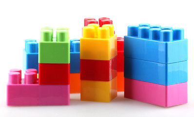 Plastic building blocks