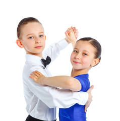 Young ballroom dancers