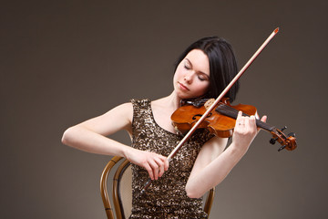 Girl with violin