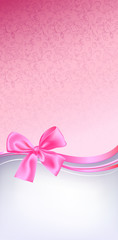 Pink bow background