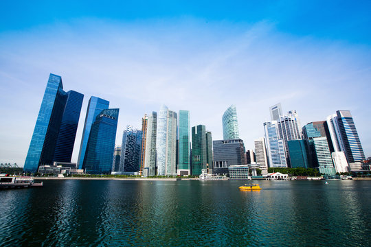 Skyscrapers of Singapore business district