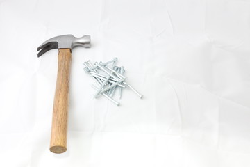 a hammer and nails
