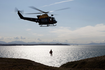 Fototapeta premium Griffin Helicopter winching
