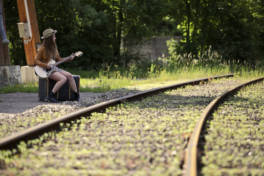 M&auml;dchen mit Gitarre