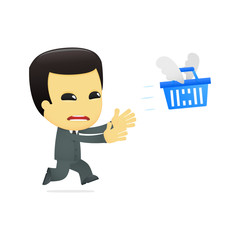funny cartoon asian businessman