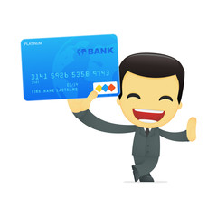 funny cartoon asian businessman