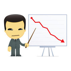 funny cartoon asian businessman