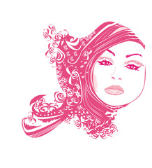 Abstract Beautiful Woman poster