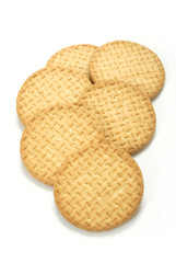 Plain biscuits vertical