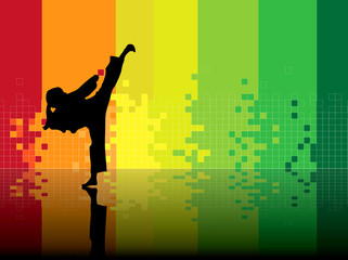 Illustration of karate © zeber