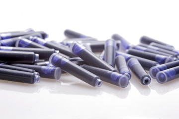 ink cartridge on the white backgroud