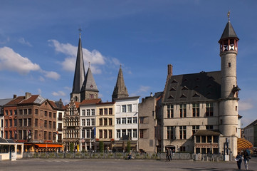 on the streets of Ghent Belgium