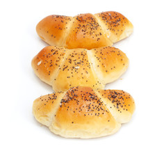 rolls on a white background