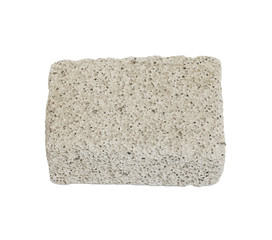 Pumice Stone Detail Isolated on White Background