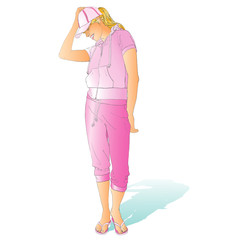 Young woman standing