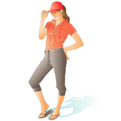 Young woman standing