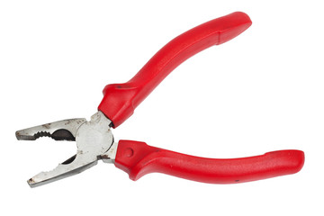 Red Pliers on white