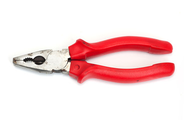 Red Pliers on white