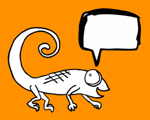 Comic chameleon