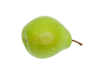 green pear isolated on a white