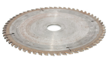 Circular saw isolated over a white background
