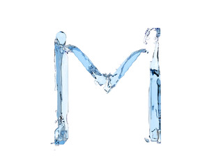 M letter water