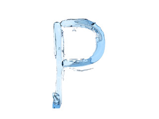 P letter water