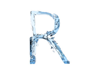 R letter water