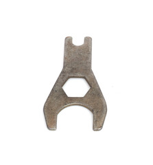 Wrench isolated on a white background