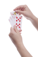 Hand with royal flush