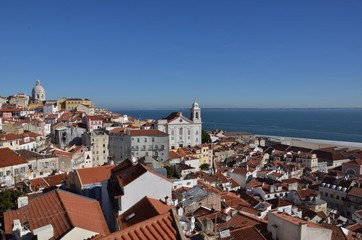 Fototapeta na wymiar Red roofs. Lisbon.