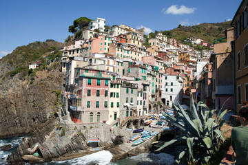 Fototapeta na wymiar Riomaggiore - jedno z miast Cinque Terre we Włoszech