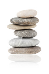 Fototapeta na wymiar Pebbles balanced stack