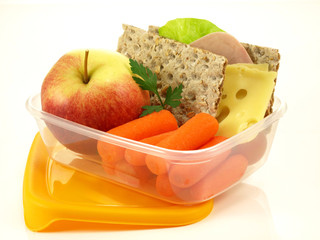 Take-away meal, isolated