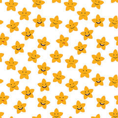 Cartoon stars seamless