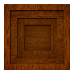 wood frame for a picture, isolated on white background