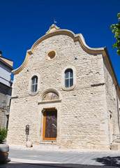 Fototapeta na wymiar Church of Annunziata. Pietramontecorvino. Puglia. Italy.