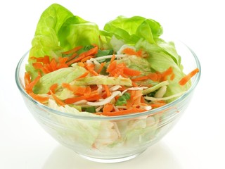 Light salad, isolated