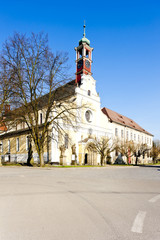 Fototapeta na wymiar monastery's church, Police nad Metuji,CzechRepublic