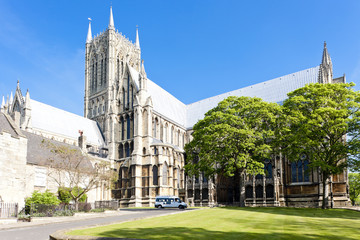 Fototapeta na wymiar Katedra w Lincoln, East Midlands, Anglia