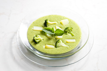 mix potato and broccoli soup