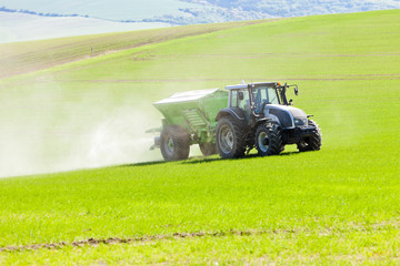 tractor on field, Czech Republic
