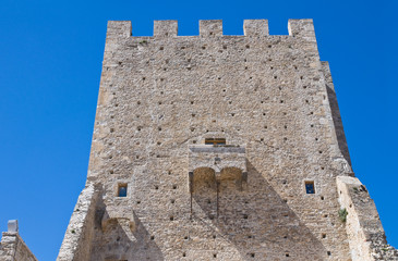 Norman tower.  Pietramontecorvino. Puglia. Italy.