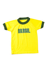 yellow shirt isolated on white background