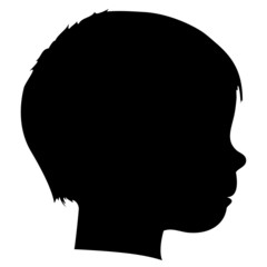 Vector child silhouette