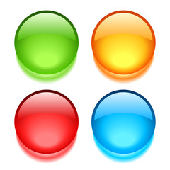 Blank vector buttons