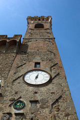 Fototapeta na wymiar Clock Tower, Scarperia