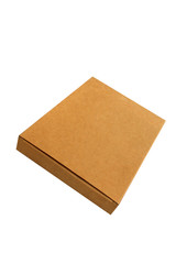 Isolated open and close corrugated kraft paper box