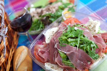 Parma ham salad